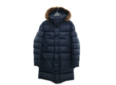 MONCLER Aymon Giubbotto Long Down Jacket "Navy"