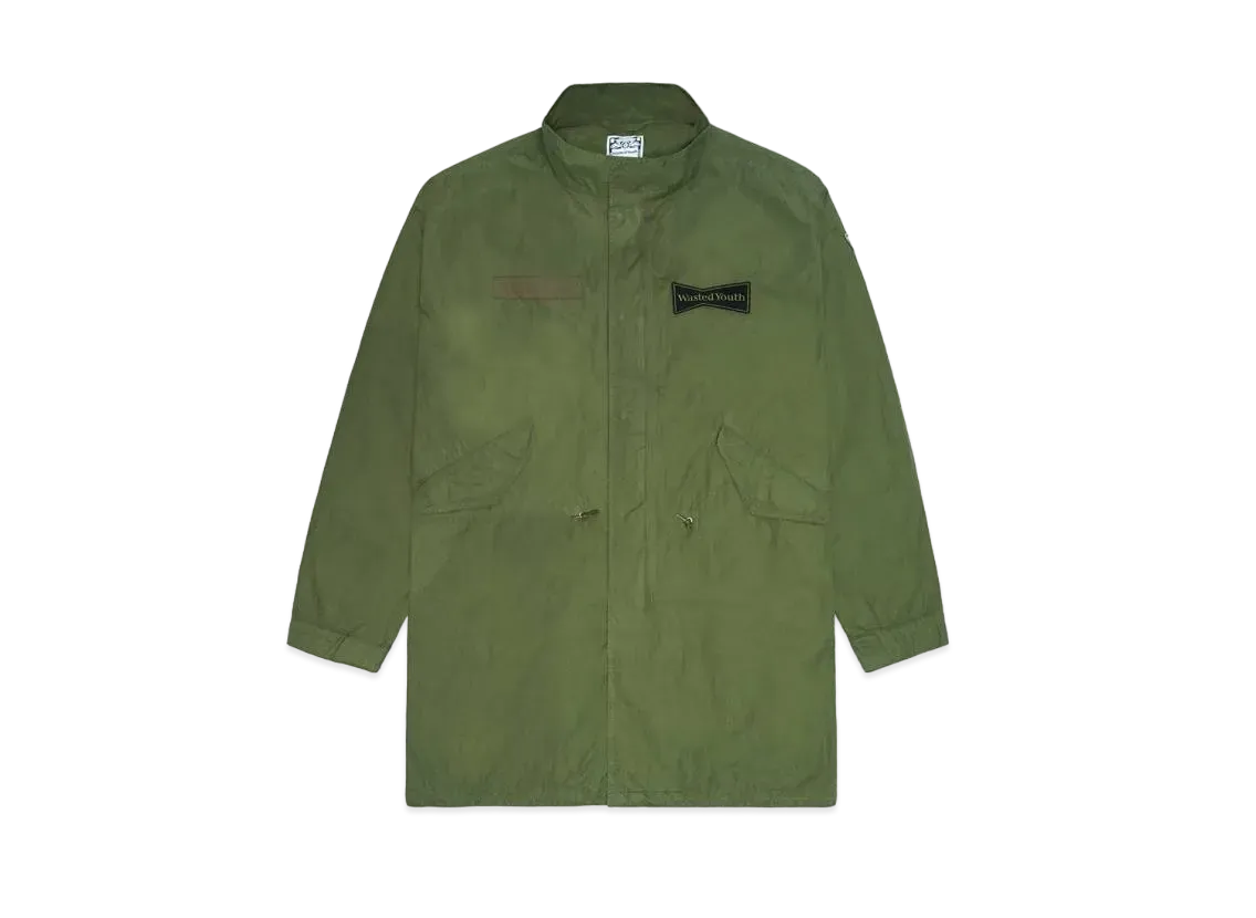 Wasted Youth Military Coat "Olive Drab" / VERDY