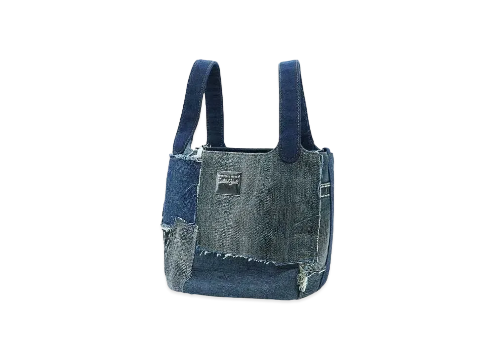 EMOTIONAL WORLD Vintage Bucket Bag "MULTI DENIM"