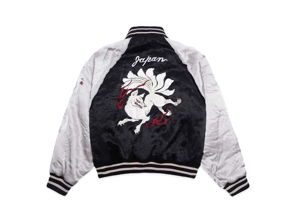 el conductorH FOX EMBROIDERED SATIN SOURVENIR JKT "BLACK"