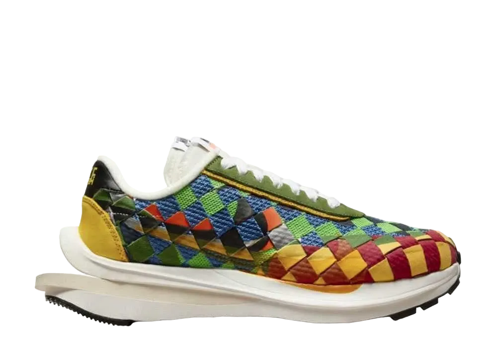 Jean-Paul Gaultier × sacai × Nike Air Woven VaporWaffle "Green Gusto"