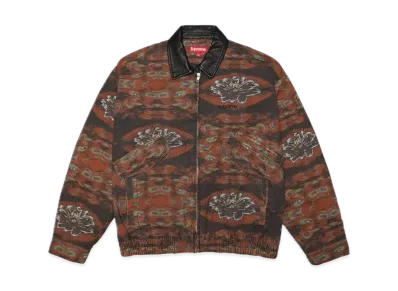 Supreme Leather Collar Utility Jacket "Peacock"