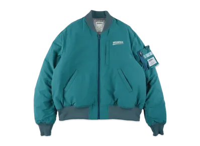 WIND AND SEA Fishnet Recycled Nylon MA-1 Jacket "Sea Foam"