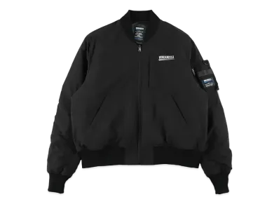 WIND AND SEA Fishnet Recycled Nylon MA-1 Jacket "Black"