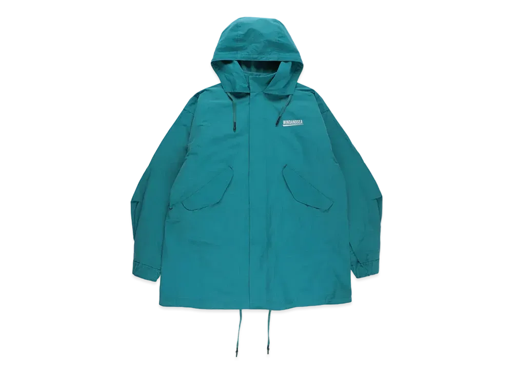 WIND AND SEA Fishnet Recycled Nylon Mountain Parka "Sea Foam"