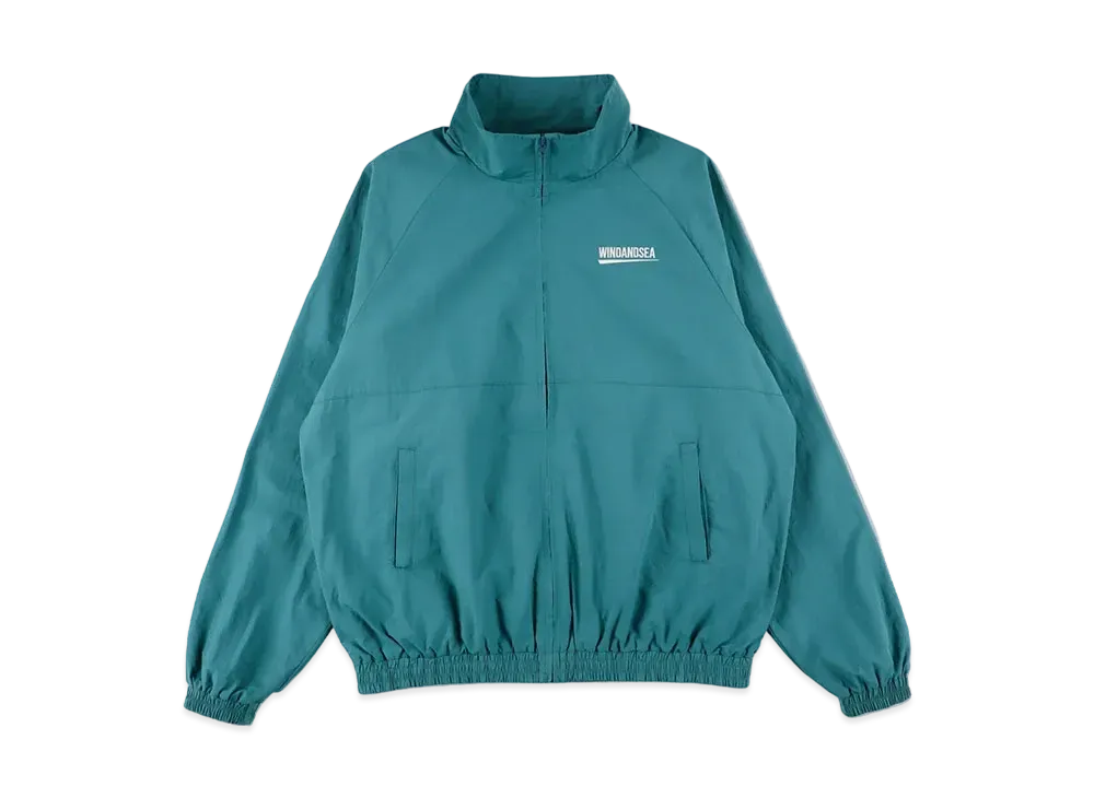 WIND AND SEA Fishnet Recycled Nylon Track Jacket "Sea Foam"