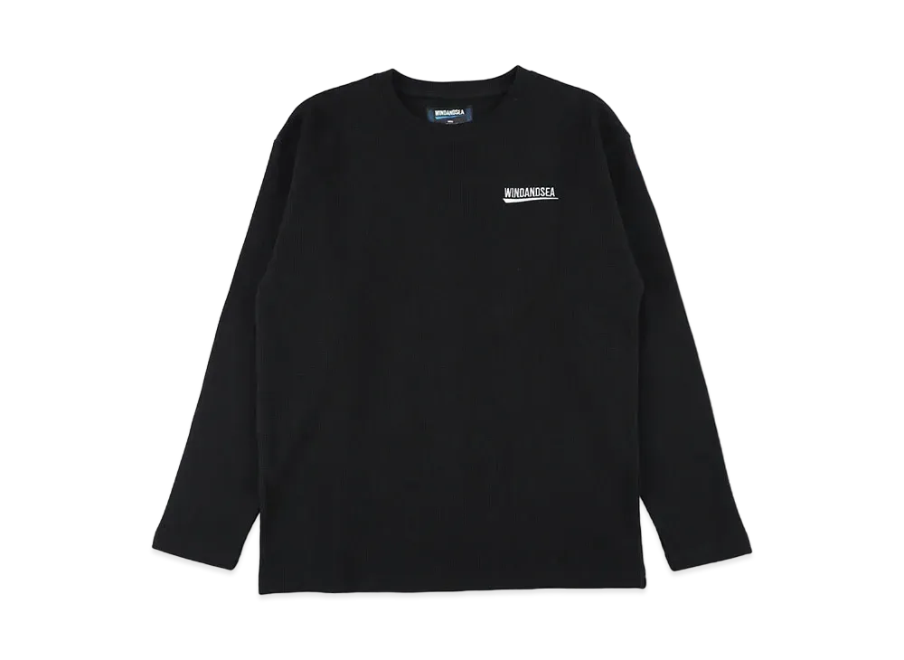 WIND AND SEA Fishnet Recycled Nylon Tharmal L/S T Shirt "Black"
