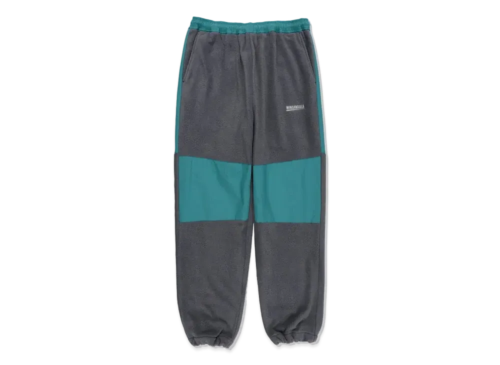 WIND AND SEA Fishnet Recycled Nylon Fleece Pants "Sea Foam"
