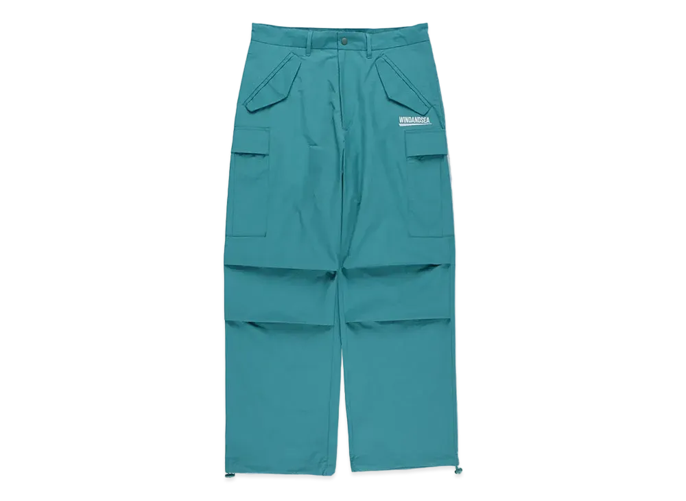 WIND AND SEA Fishnet Recycled Nylon Cargo Pants "Sea Foam"