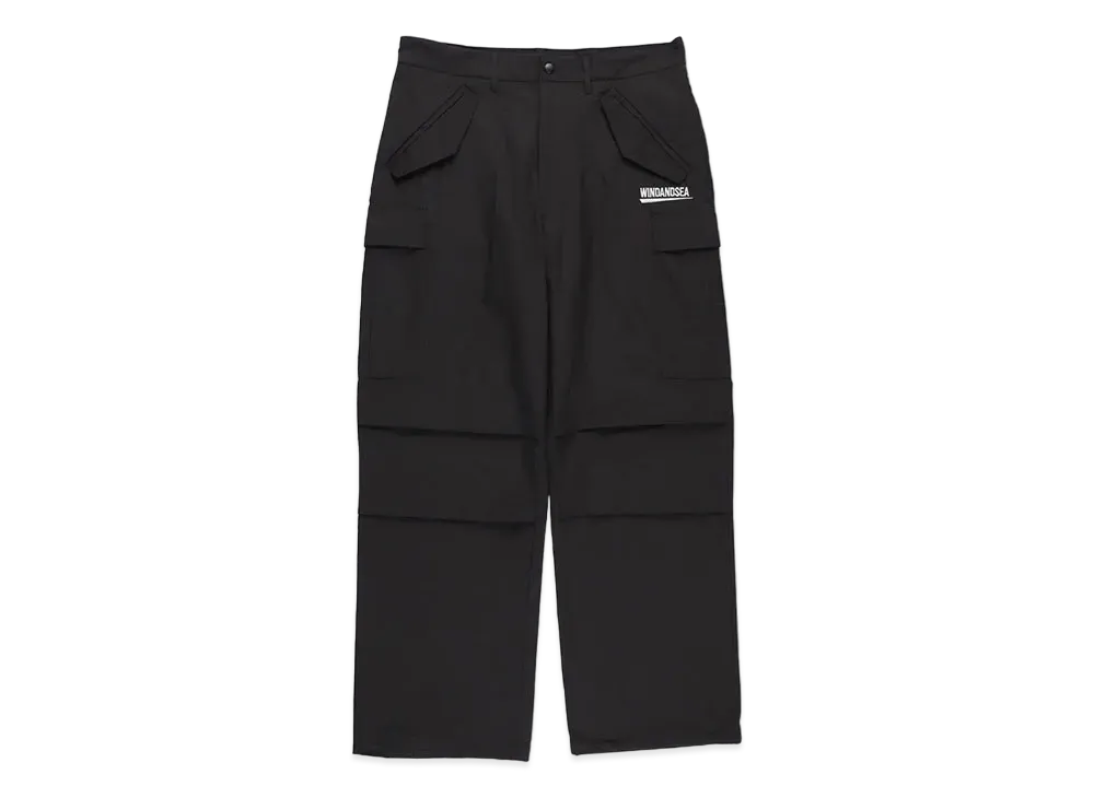 WIND AND SEA Fishnet Recycled Nylon Cargo Pants "Black"