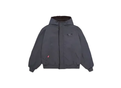 9090 Boa & Nylon Reversible Puffer Jacket "Gray&Brown"