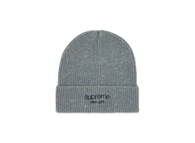 Supreme Rainbow Speckle Beanie "Grey"