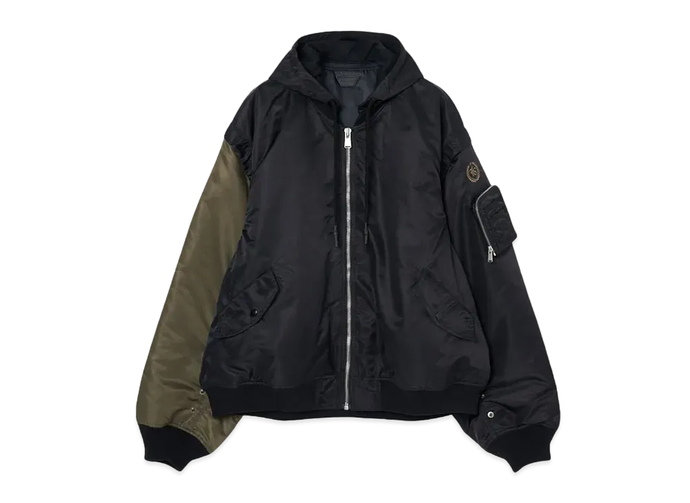FORSOMEONE 6WAY BOMBER JACKET "BLACK"