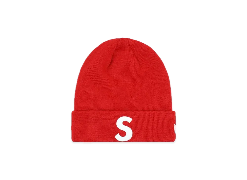 Supreme New Era S Logo Beanie "Red" (23FW)