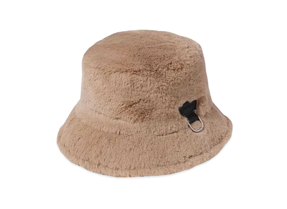 FORSOMEONE FUR BUCKET HAT "BEIGE"