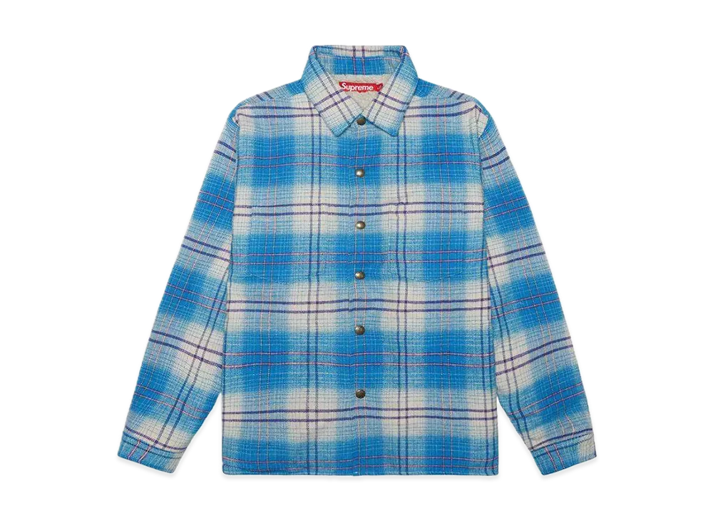 Supreme Lined Flannel Snap Shirt "Blue"