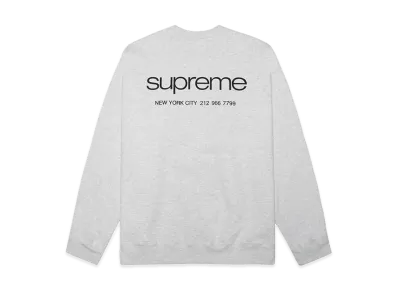 Supreme Nyc Crewneck "Ash Grey"