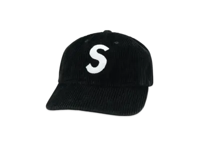 Supreme Corduroy S Logo 6-Panel "Black"