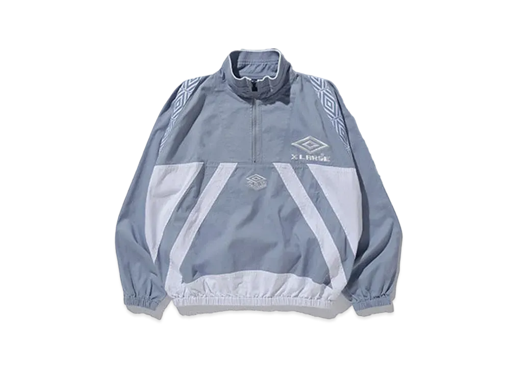 XLARGE x UMBRO Half Zip Pullover Jacket "Grey"