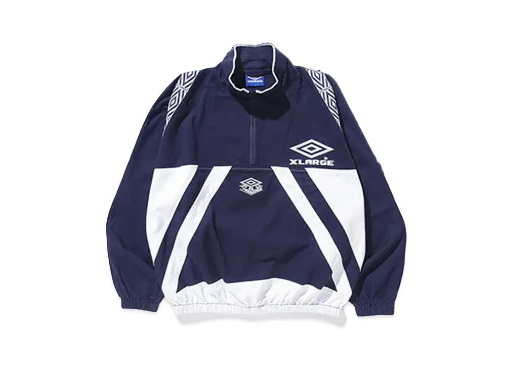XLARGE x UMBRO Half Zip Pullover Jacket "Navy"