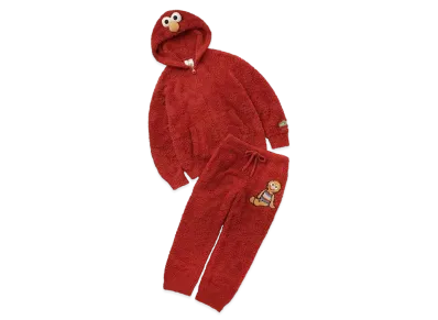 GELATO PIQUE x Sesame Street Homme Elmo Parka & Long Pants Set "Red"