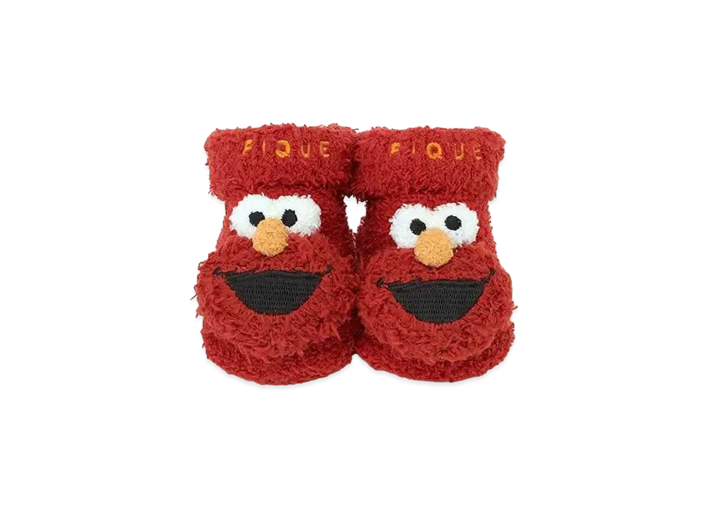 GELATO PIQUE x Sesame Street Baby Elmo Socks "Red"