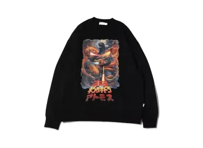 atmos GODZILLA vs King Ghidorah Sweat "Black"