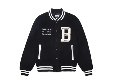 BILLIONAIRE BOYS CLUB BB EARTHLING VARSITY JACKET "BLACK"