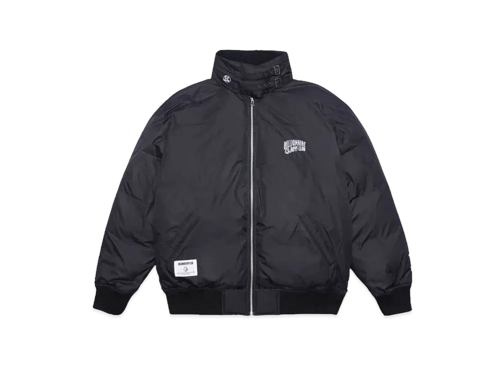 FIRST DOWN x BILLIONAIRE BOYS CLUB EMBROIDERED LOGO B-3 DOWN JACKET MICROFT "BLACK"