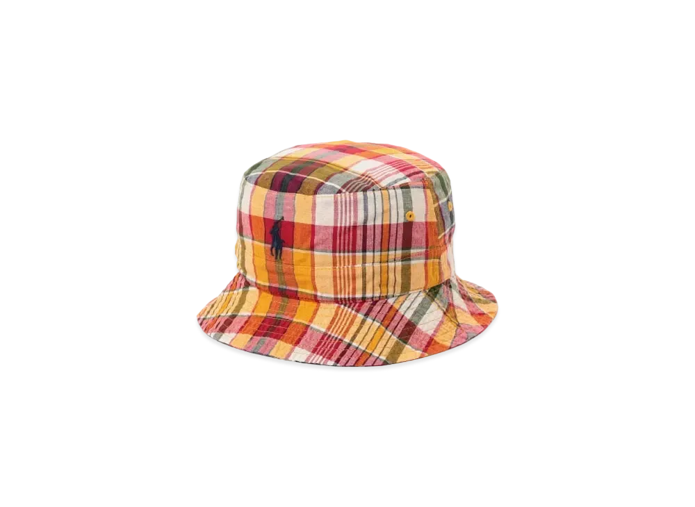 Polo Ralph Lauren for BEAMS Hat "Yellow Red/Red Blue" ※Reversible