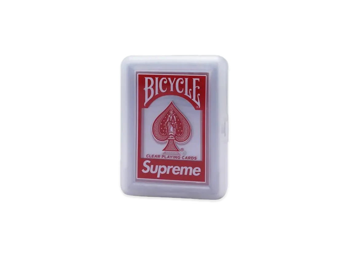 シュプリーム バイシクル クリア プレイング カード "レッド"