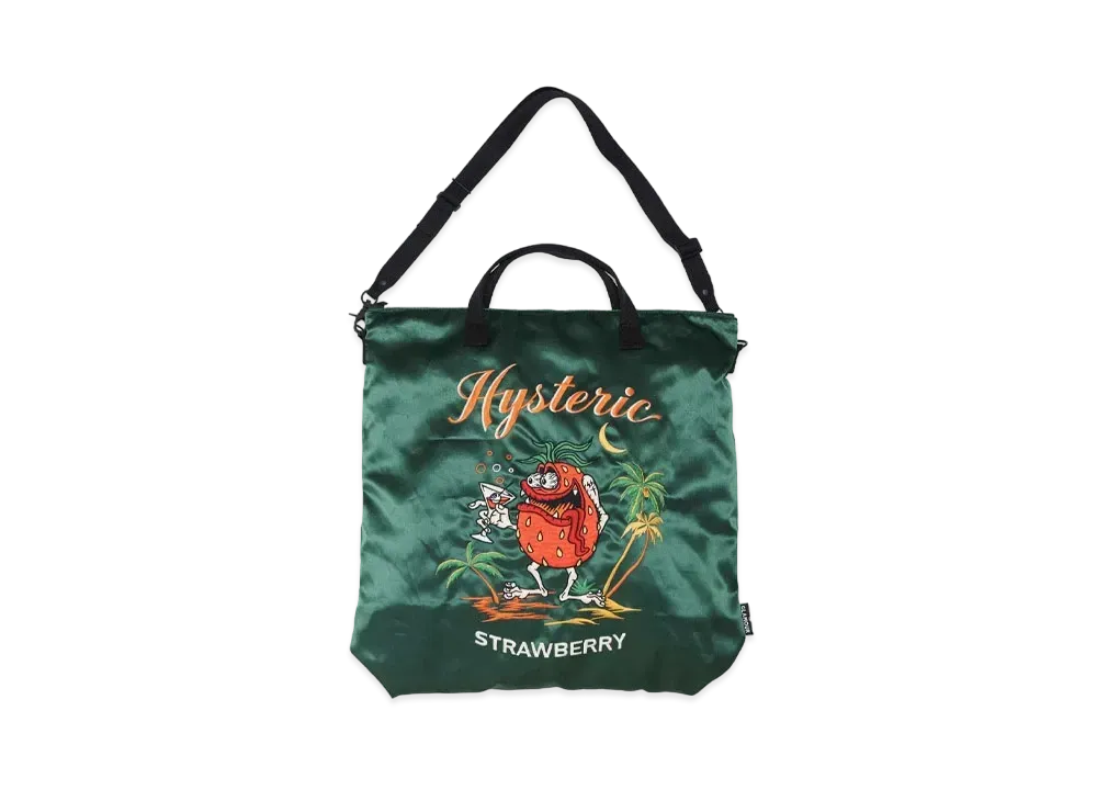 HYSTERIC GLAMOUR Island SBM Embroidery 2way Helmet Bag "Green"