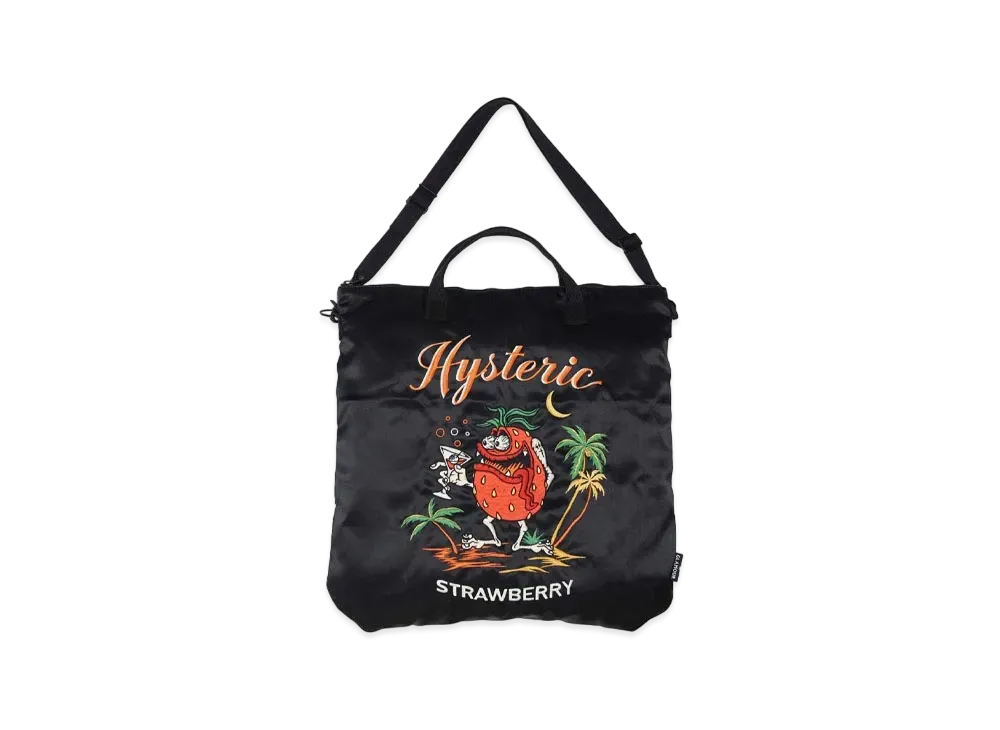 HYSTERIC GLAMOUR Island SBM Embroidery 2way Helmet Bag "Black"