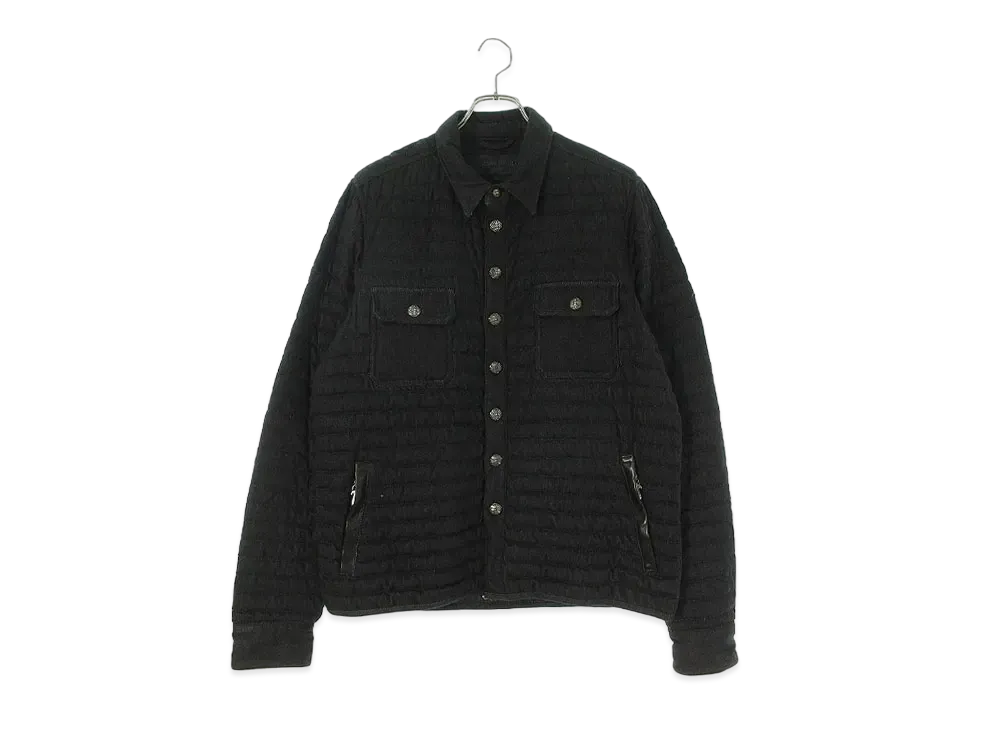 Chrome Hearts Cross Ball Snap Dagger Zip Light Down Jacket "Black"