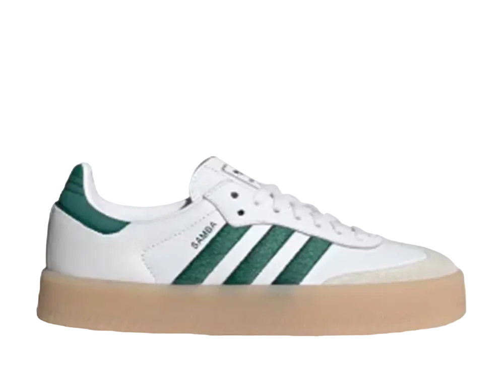アディダス ウィメンズ サンベイ "フットウェアホワイト/カレッジエイトグリーン"