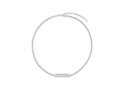 Louis Vuitton LV ID Necklace "Silver"