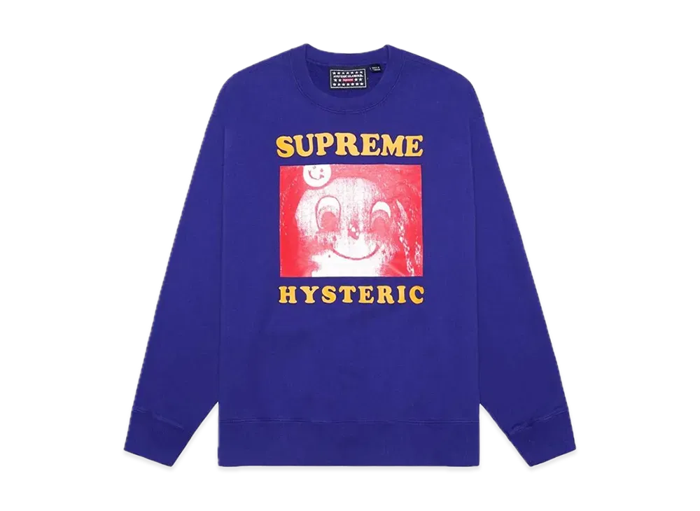 Supreme x HYSTERIC GLAMOUR Crewneck "Drak Royal"