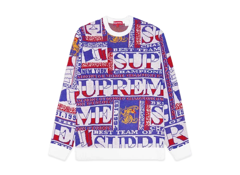 Supreme Scarf Sweater "White"