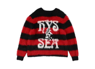 WIND AND SEA x HYSTERIC GLAMOUR Knit Cardigan "Red"