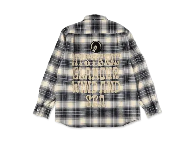 WIND AND SEA x HYSTERIC GLAMOUR Check Shirt "Navy"