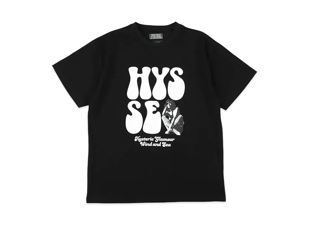 WIND AND SEA x HYSTERIC GLAMOUR S/S T Shirt "Black"