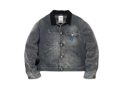 BOW WOW BLANKET LINED DUCK JACKET AGEING "BLACK AGEING"