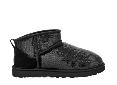 UGG Women's Classic Ultra Mini Mirror Ball "Black"
