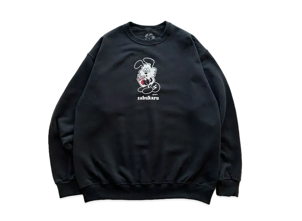 VERDY x sabukaru SWEAT CREW "Black"
