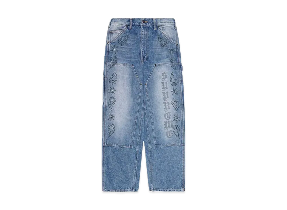 Supreme Paisley Studded Painter パンツ Supreme Paisley Studded