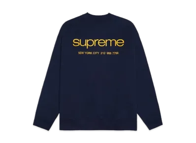 Supreme Nyc Crewneck "Navy"
