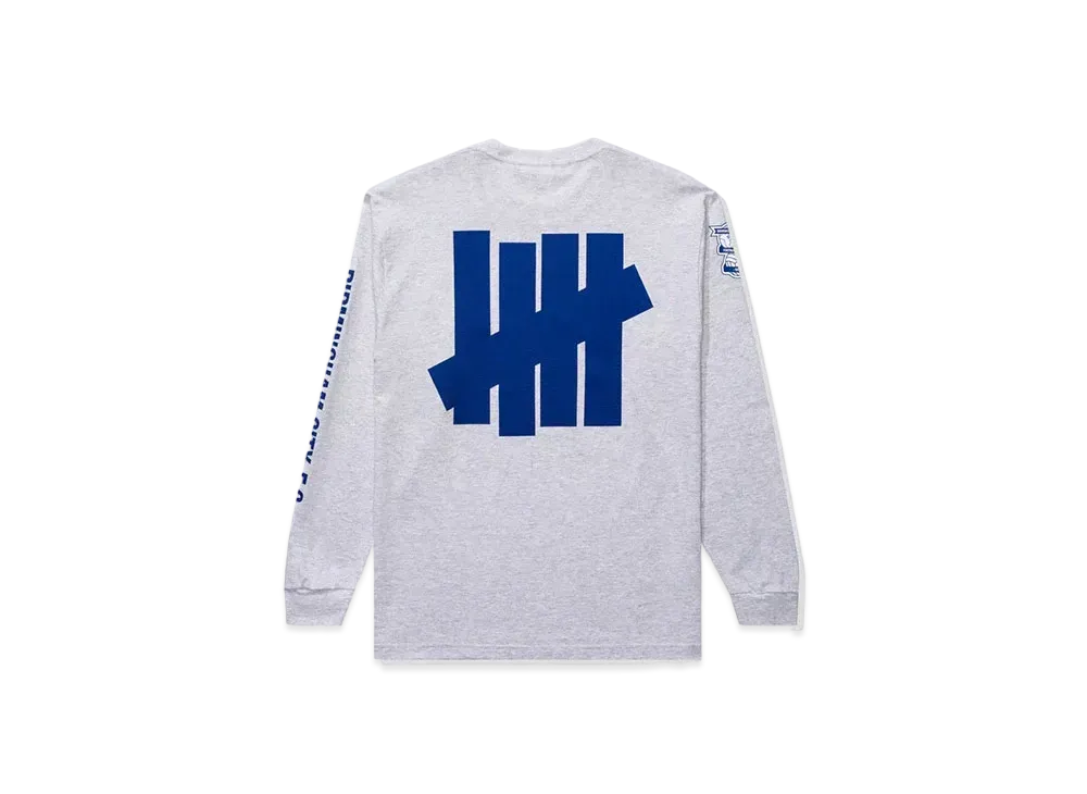 UNDEFEATED x BCFC Blue and White Kit Team Long-Sleeve Tee "Gray"