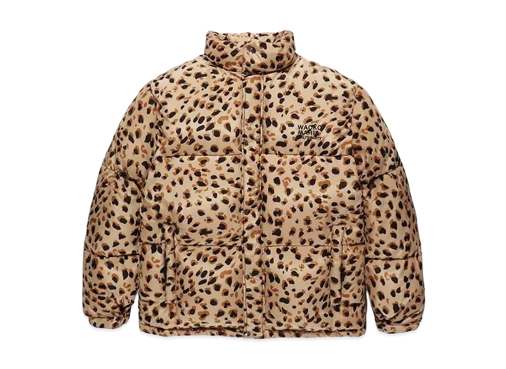 WACKO MARIA NANGA / Leopard Down Jacket "Beige"