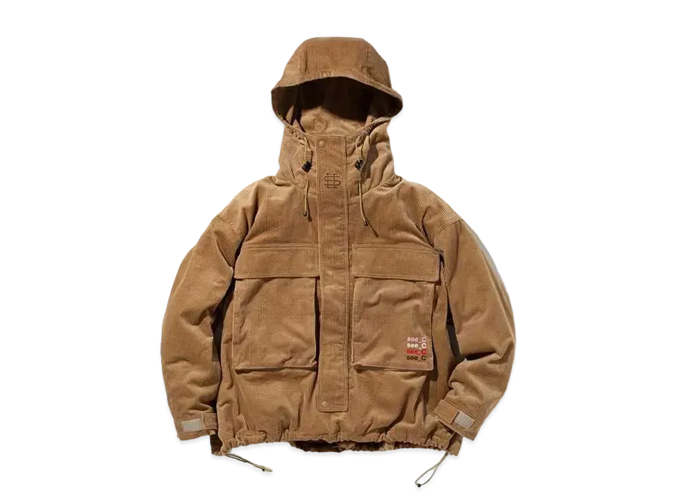 SEE SEE x eye_C Corduroy Hoody Jacket "Beige"