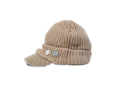 SEE SEE x eye_C Brim Knit Cap "Light Brown"